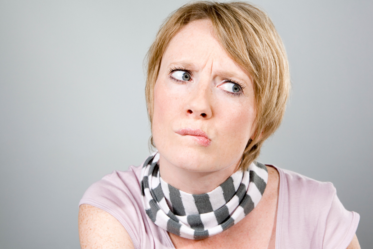 Woman confused
