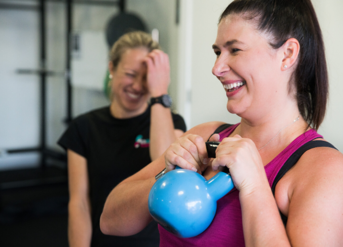 Personal Training member working out