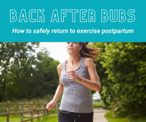 Postpartum Women getting back into running